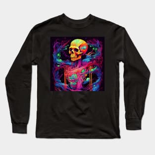 Neon Explosions of Psy Reality Tee Long Sleeve T-Shirt